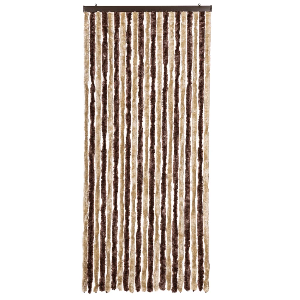 Vidaxl Fly Curtain 90x200 cm CHENILLE BEIGE et BRORM LUIL