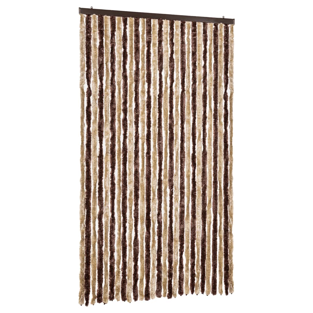 Vidaxl Fly Curtain 118x220 cm CHENILLE BEIGE et BRORM LECT