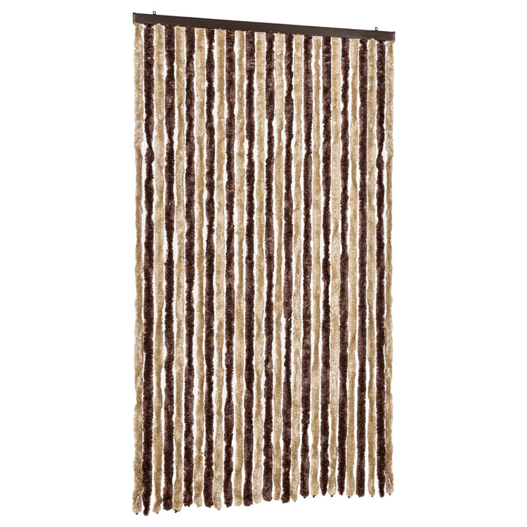 Vidaxl Fly Curtain 118x220 cm CHENILLE BEIGE et BRORM LECT