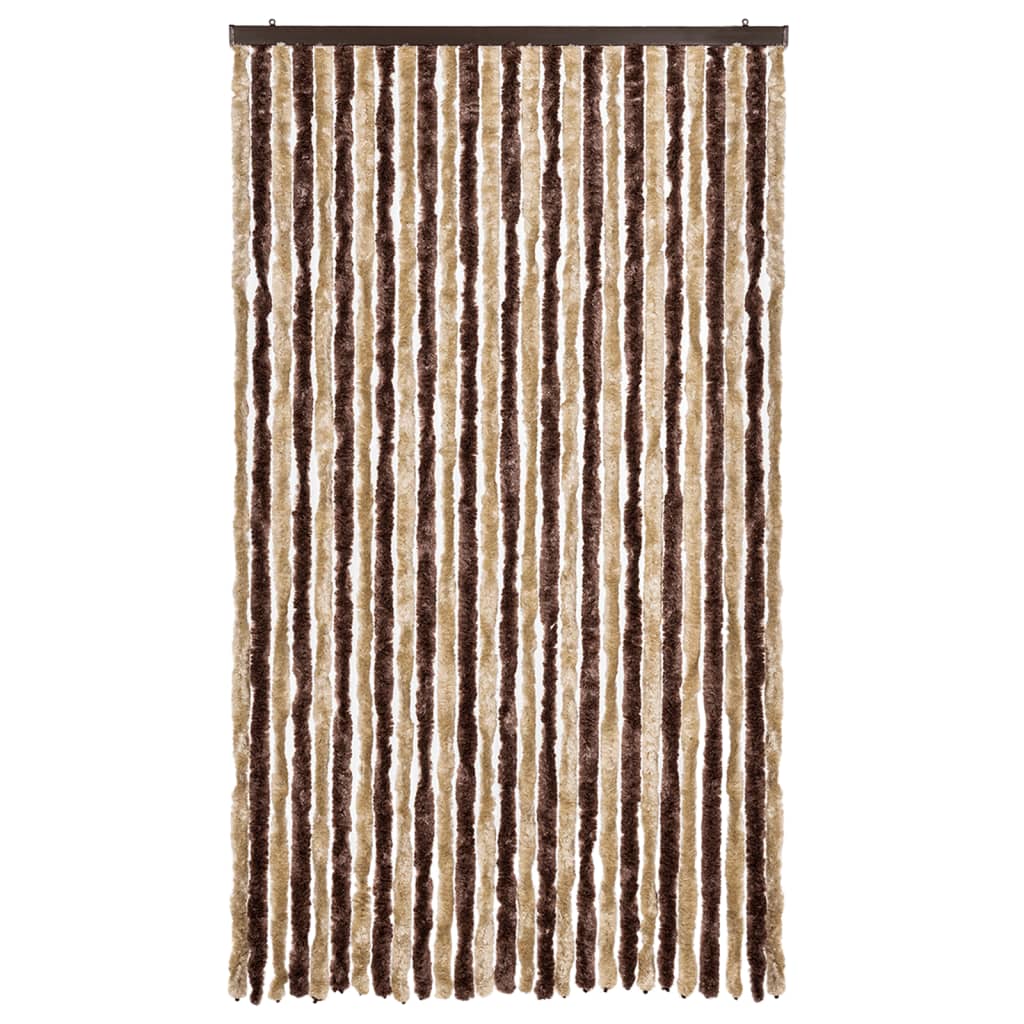 Vidaxl Fly Curtain 118x220 cm CHENILLE BEIGE et BRORM LECT