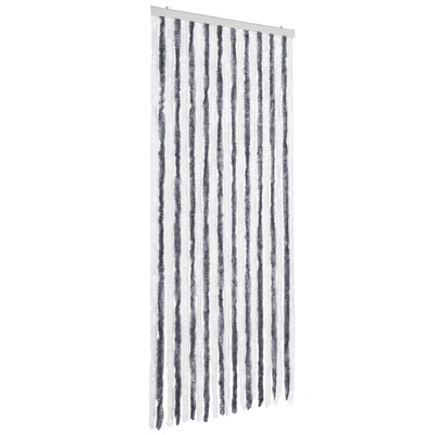 Vidaxl Fly Curtain 90x200 cm CHENILLE GREN ET BLANC