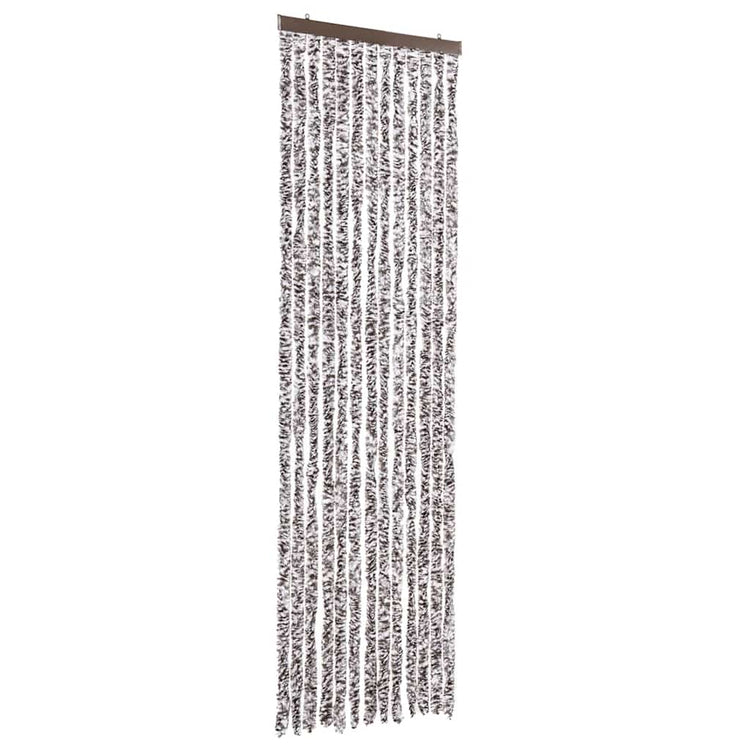 Vidaxl Fly Curtain 56x200 cm CHENILLE BRORN ET BEIGE