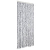 Vidaxl Fly Curtain 90x200 cm CHENILLE BLANC ET GRENE