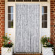 Vidaxl Fly Curtain 90x200 cm CHENILLE BLANC ET GRENE