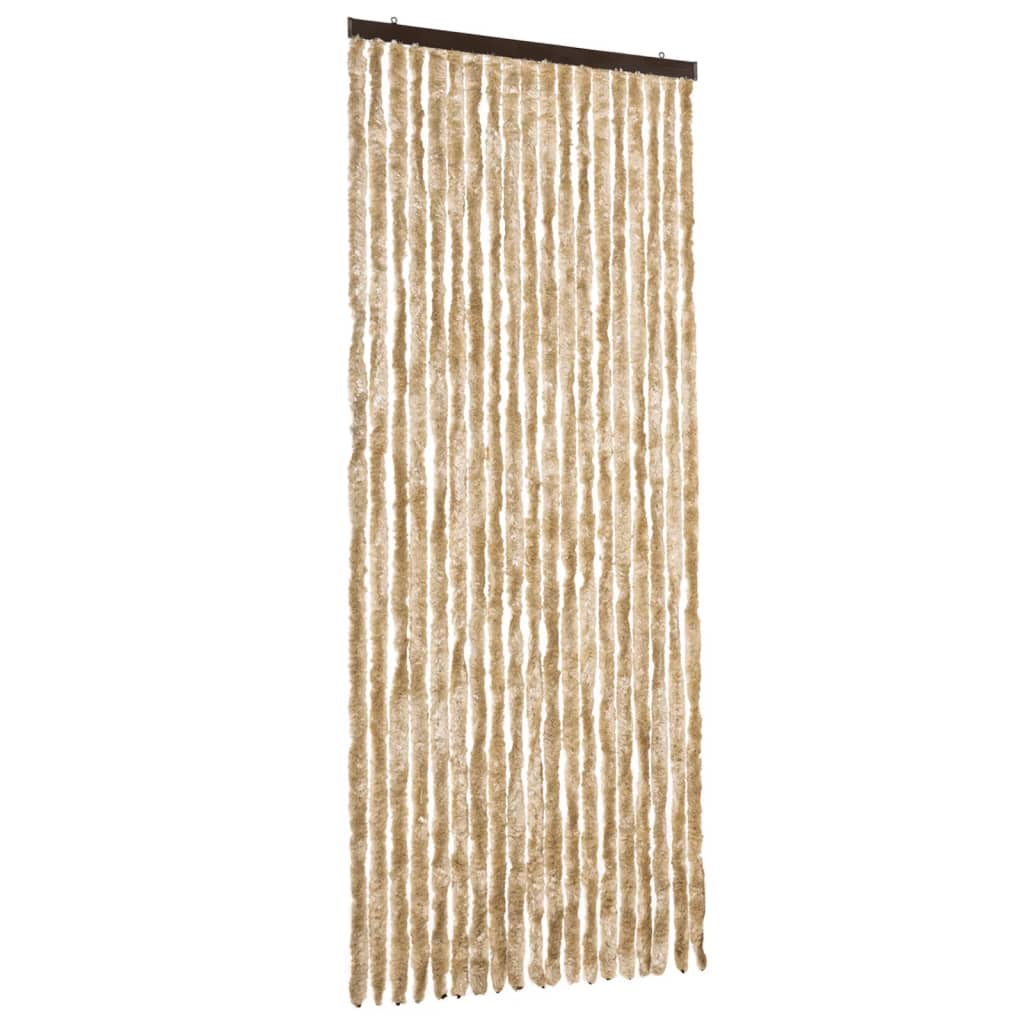 Vidaxl Fly Curtain 56x200 cm CHENILLE BEIGE