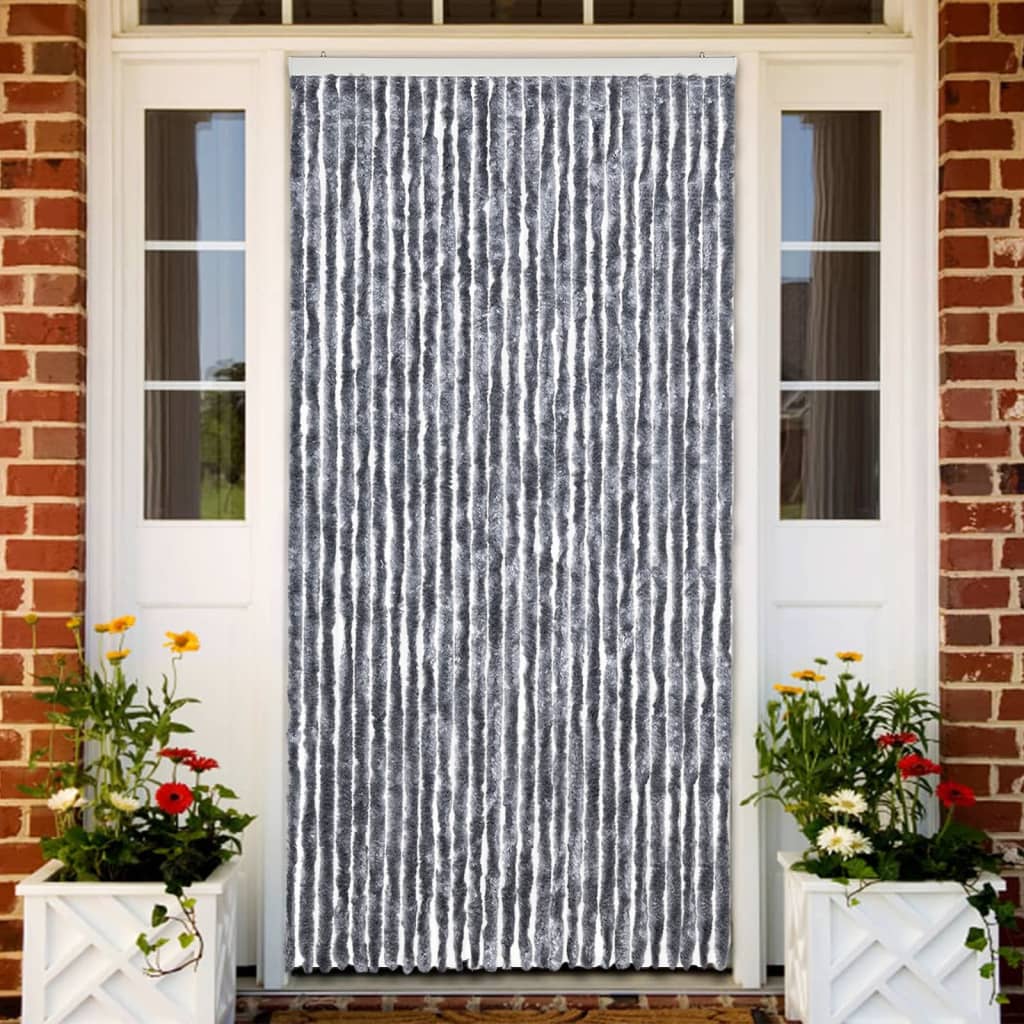 Vidaxl Fly Curtain 118x220 cm CHENILLE COLORED