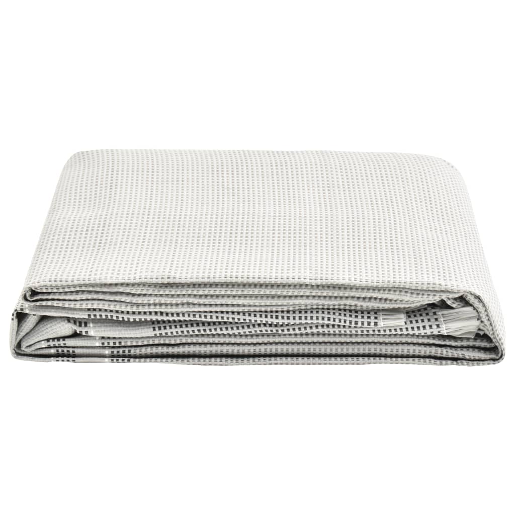 Tapis de tente Vidaxl 650x300 cm gris