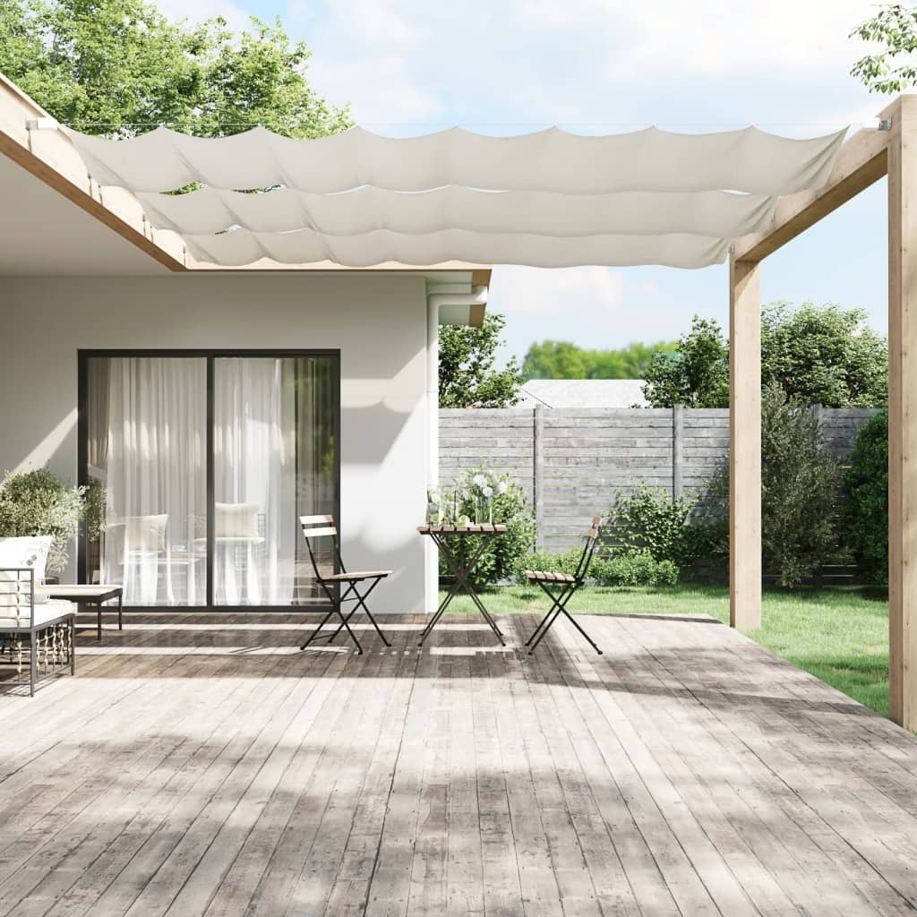 Vidaxl luifel vertical 60x360 cm tissu oxford blanc
