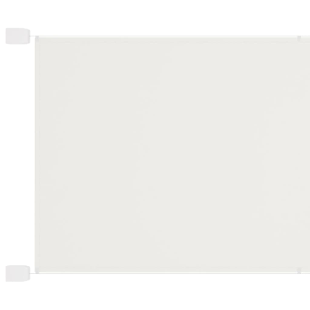 Vidaxl luifel vertical 100x600 cm tissu oxford blanc