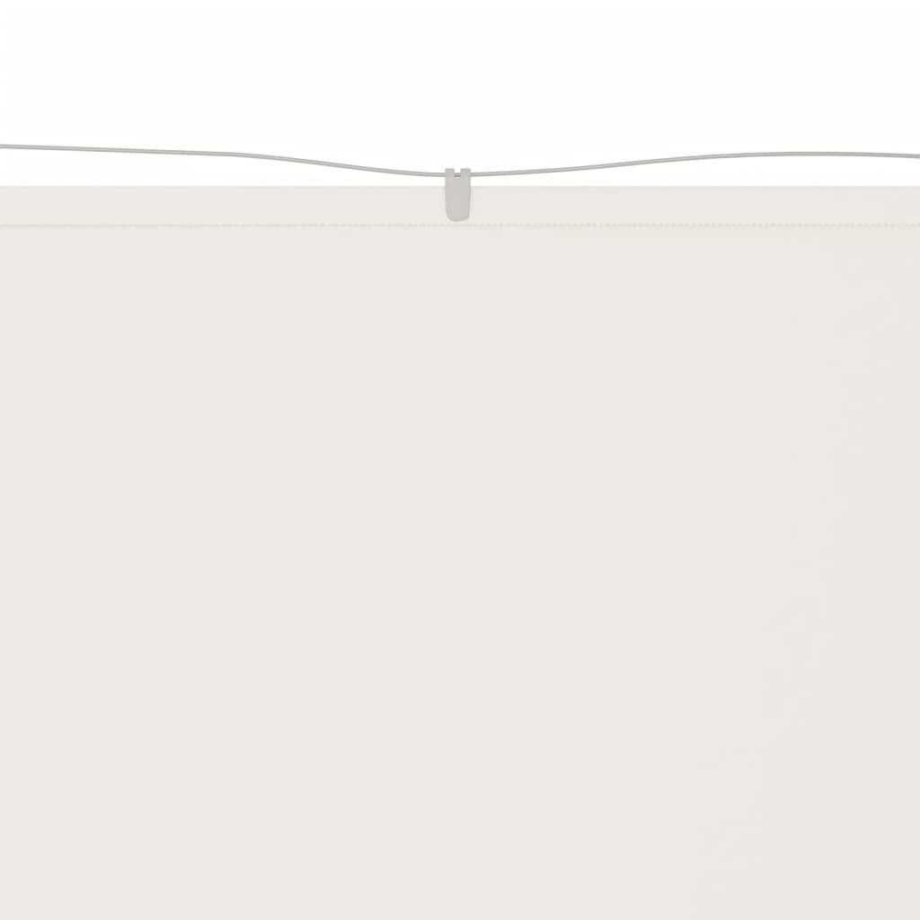 Vidaxl luifel vertical 100x600 cm tissu oxford blanc