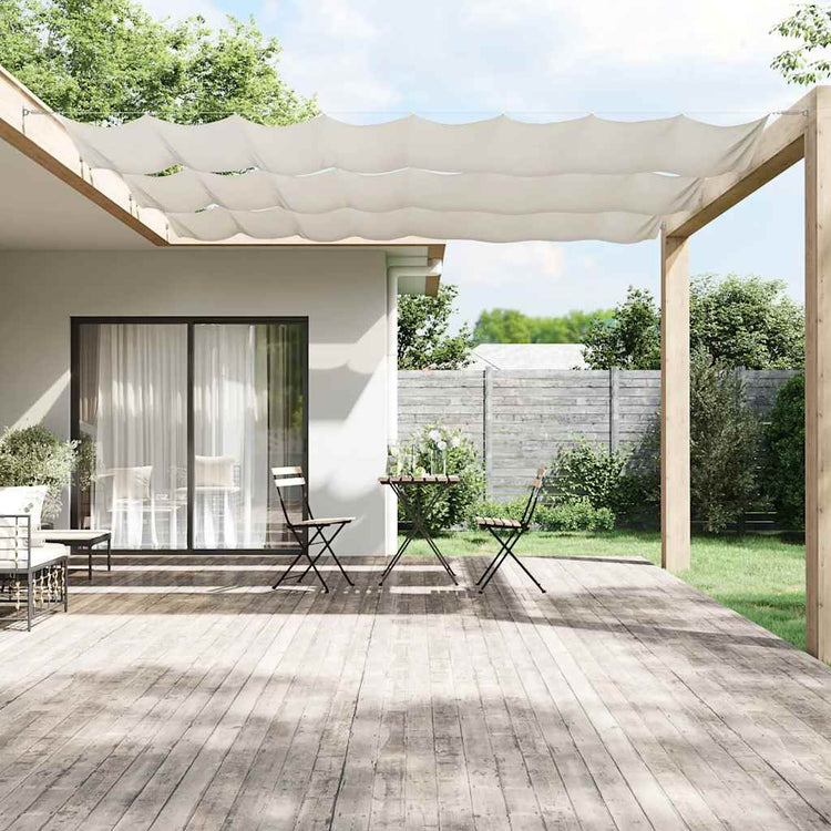 Vidaxl luifel vertical 100x1000 cm tissu oxford blanc