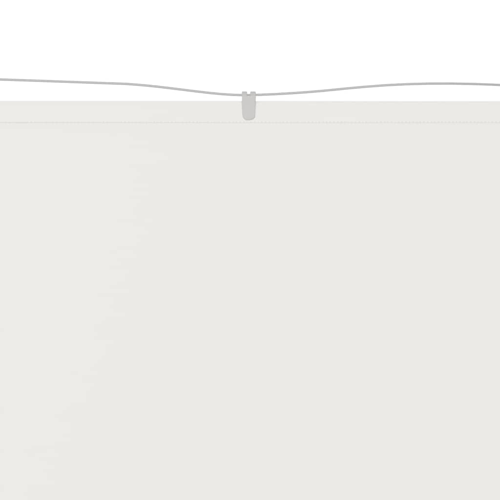 Vidaxl Luifel Vertical 140x600 cm Tissu oxford blanc