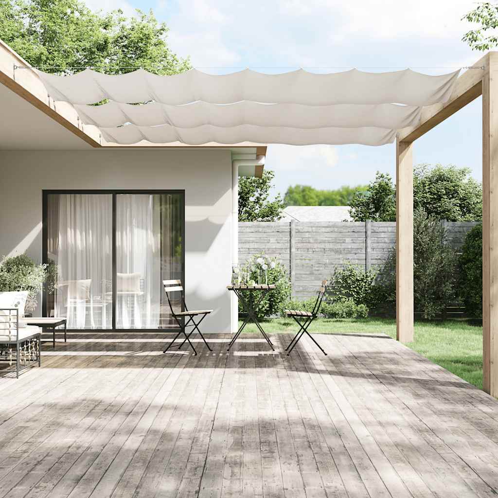 Vidaxl Luifel Vertical 140x600 cm Tissu oxford blanc