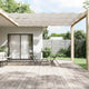 Vidaxl Luifel Vertical 140x600 cm Tissu oxford blanc