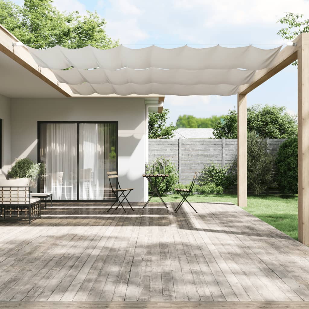 Vidaxl luifel vertical 180x600 cm tissu oxford blanc