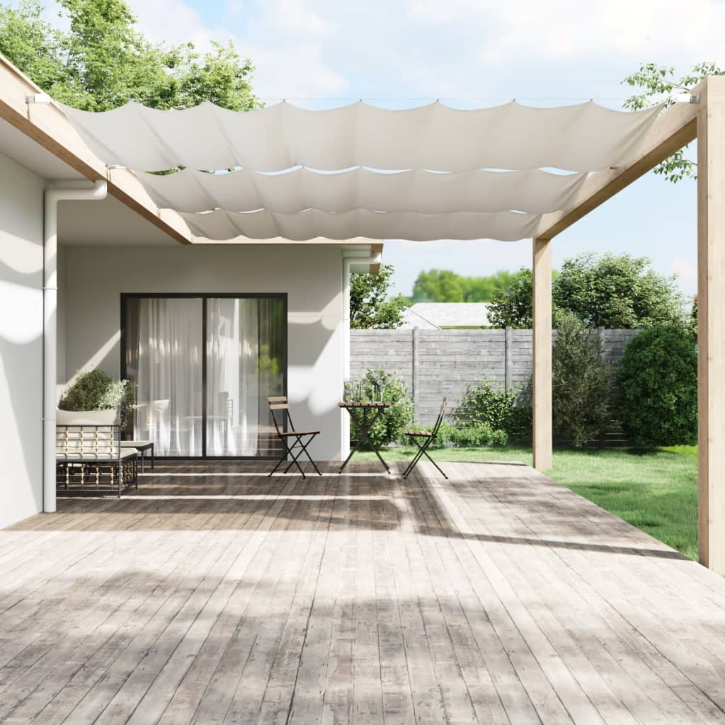 Vidaxl Luifel Vertical 250x420 cm Oxford Fabric blanc