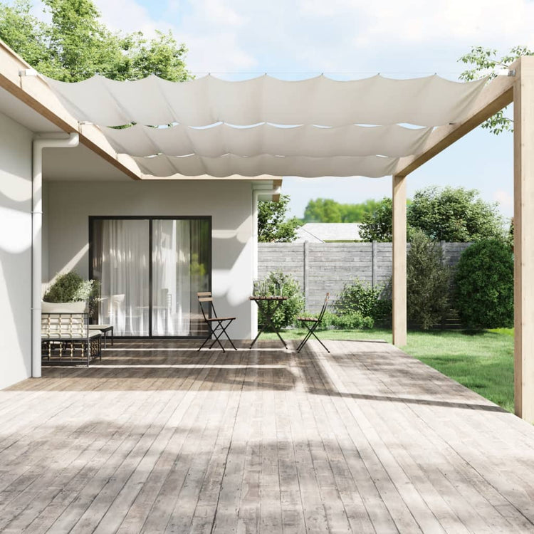 Vidaxl Luifel Vertical 250x420 cm Oxford Fabric blanc