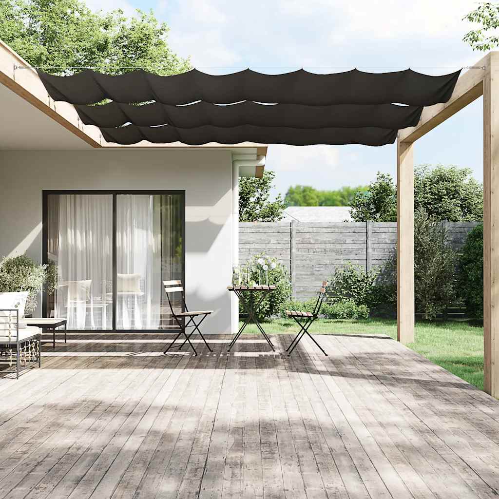 Vidaxl Luifel Vertical 100x1200 cm Oxford Fabric Anthracite -Colored