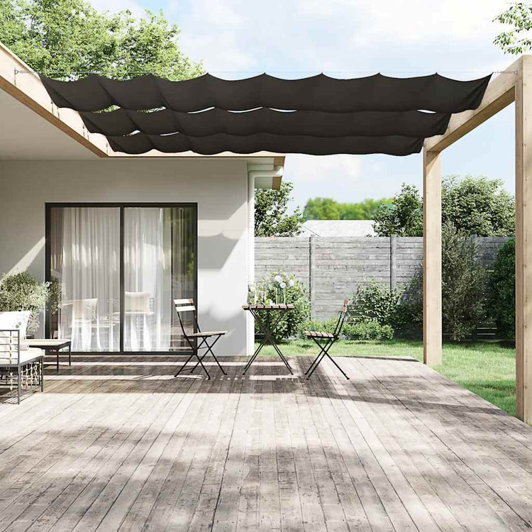 Vidaxl Luifel Vertical 100x1200 cm Oxford Fabric Anthracite -Colored