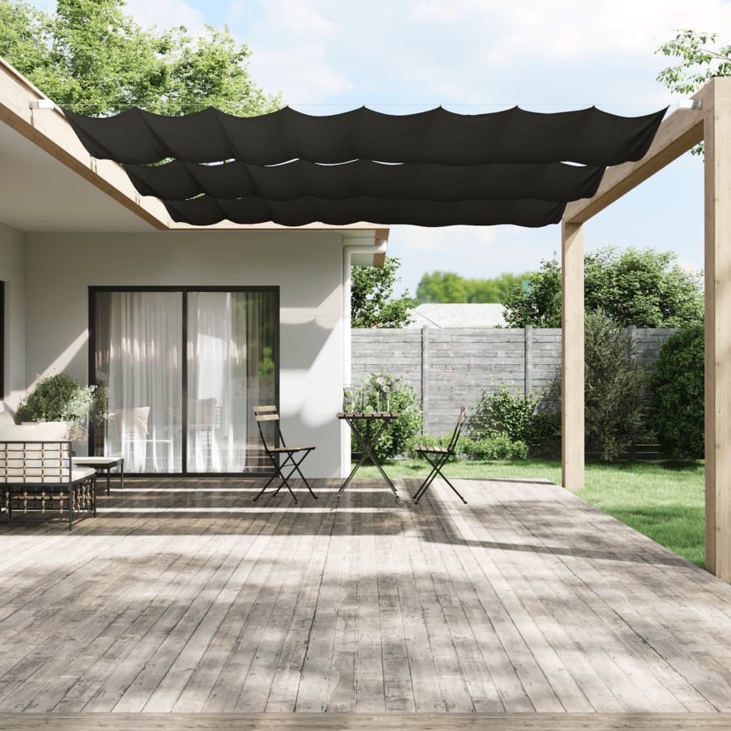 Vidaxl Luifel Vertical 140x420 cm Oxford Fabric Anthracite -Colored