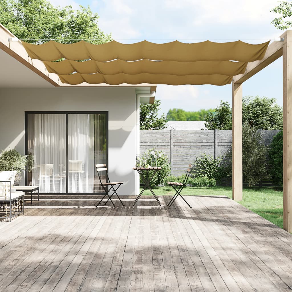 Vidaxl luifel vertical 60x420 cm tissu oxford beige