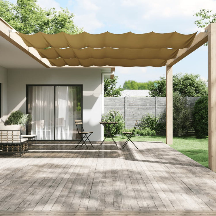 Vidaxl Luifel Vertical 180x360 cm Oxford Fabric Beige