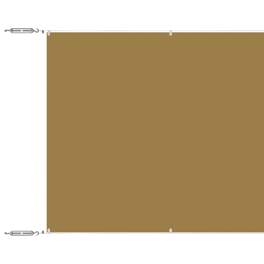 Vidaxl Luifel Vertical 180x1000 cm Oxford Fabric Beige