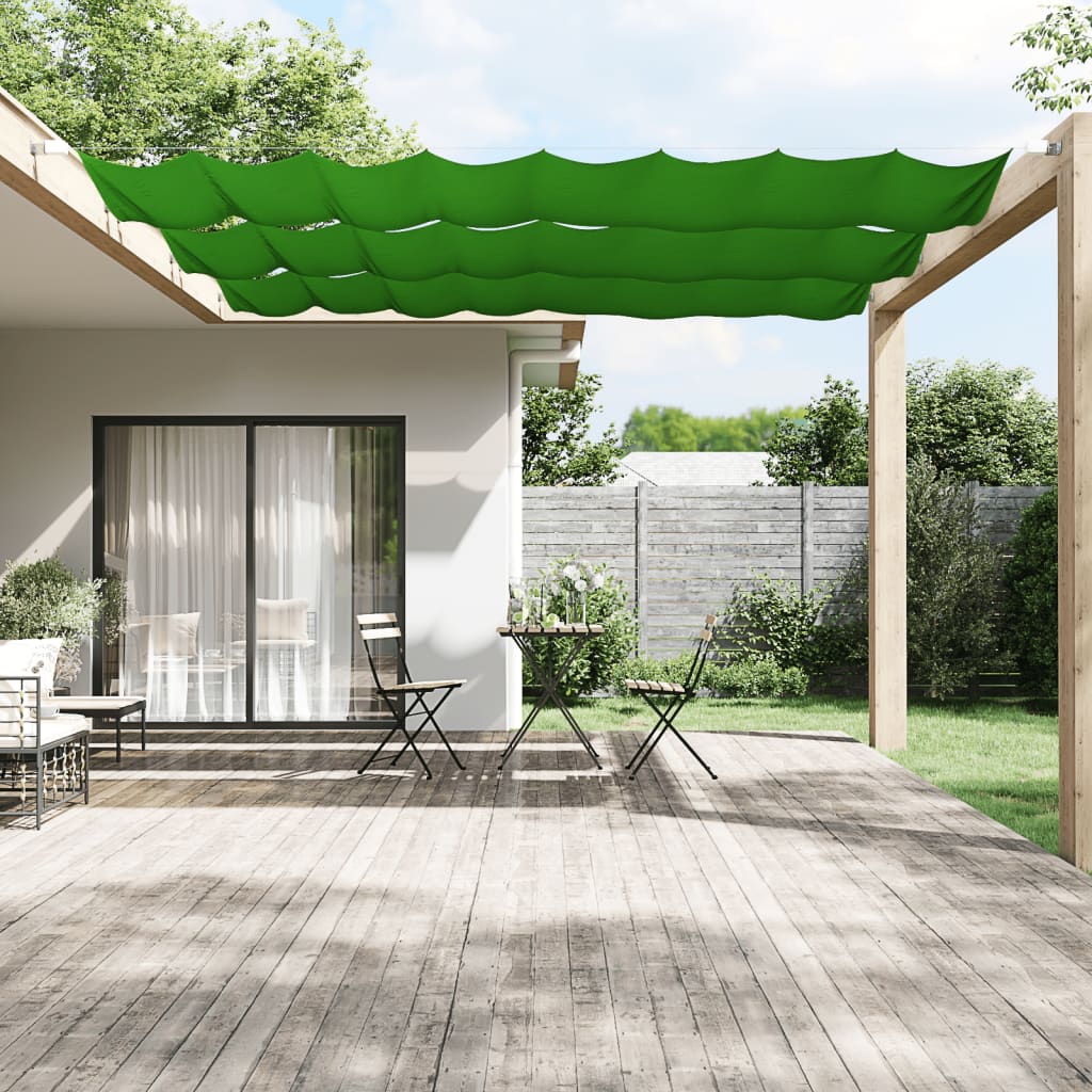 Vidaxl Luifel Vertical 60x420 cm Oxford tissu vert clair