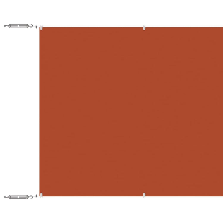 Vidaxl Luifel Vertical 100x800 cm Oxford tissu terre-terre -colored