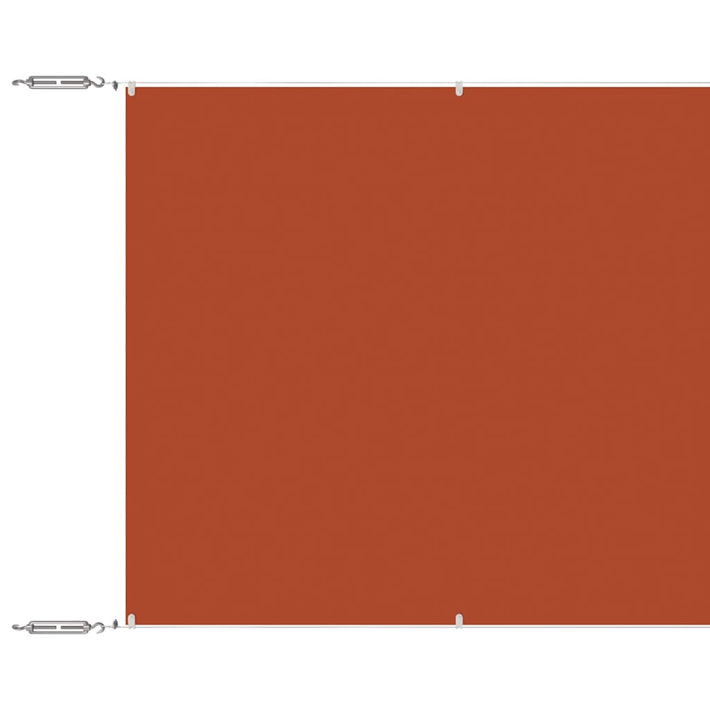 Vidaxl Luifel Vertical 100x1200 cm Oxford tissu terre caisse -colored
