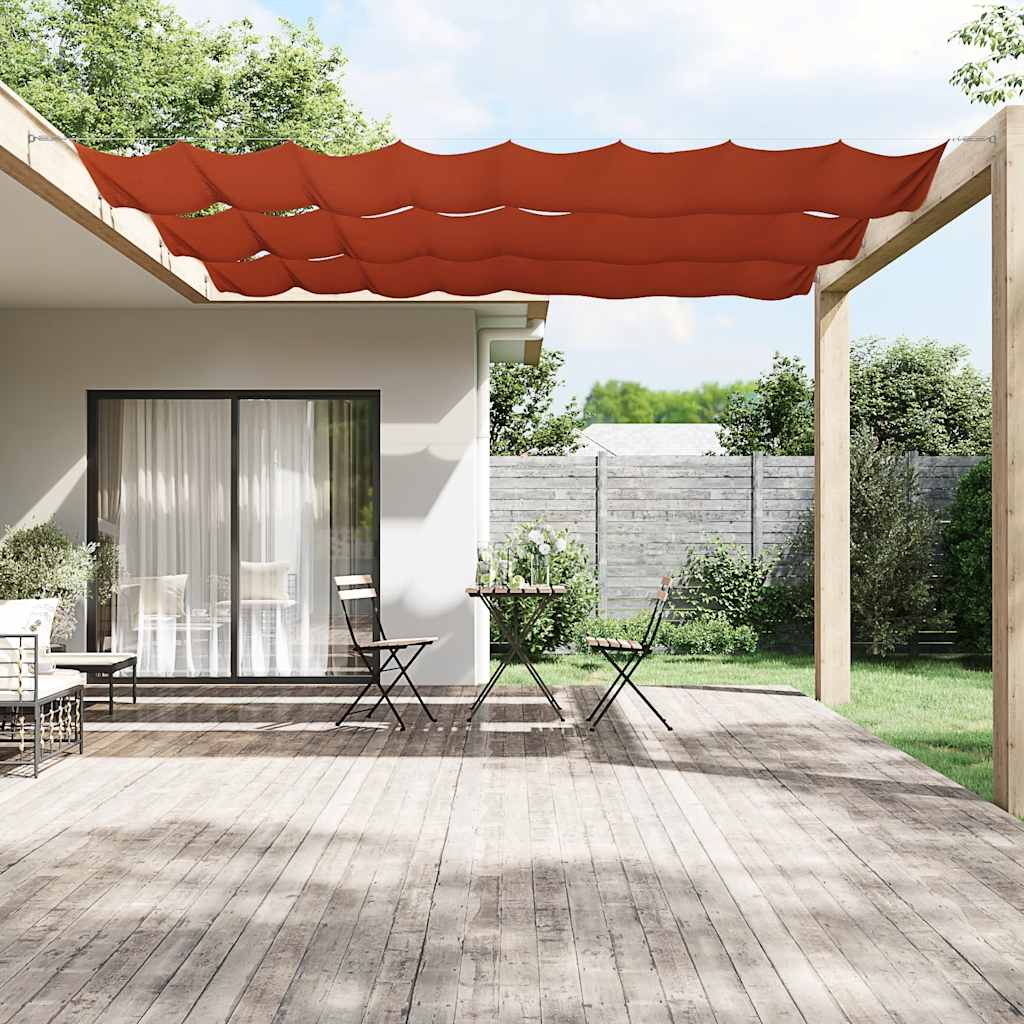 Vidaxl Luifel Vertical 140x800 cm Oxford tissu terre caisse -colored