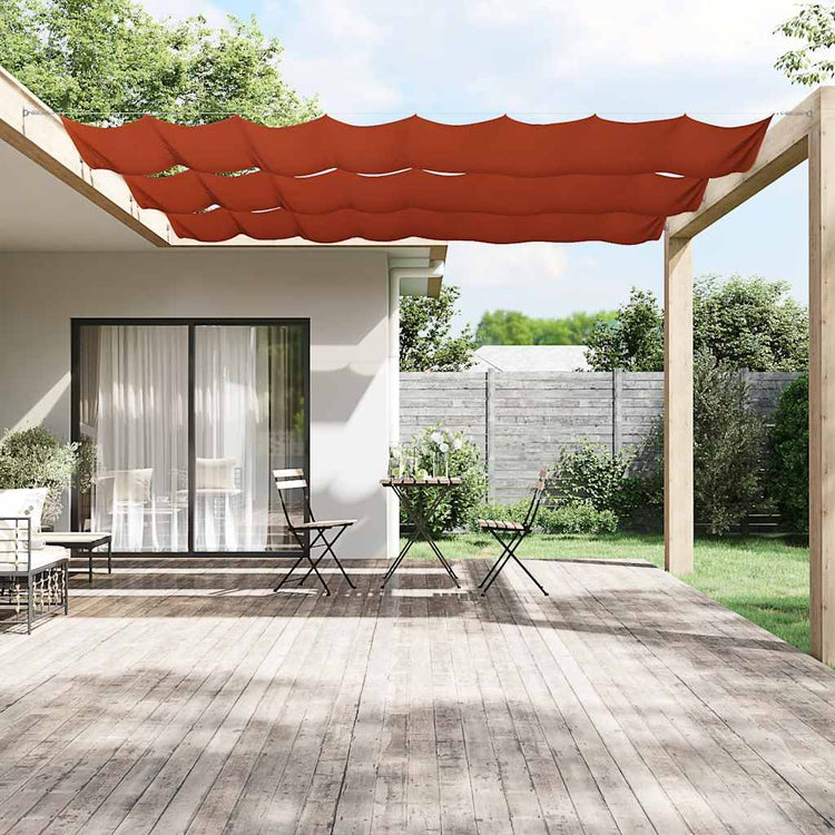 Vidaxl Luifel Vertical 140x800 cm Oxford tissu terre caisse -colored