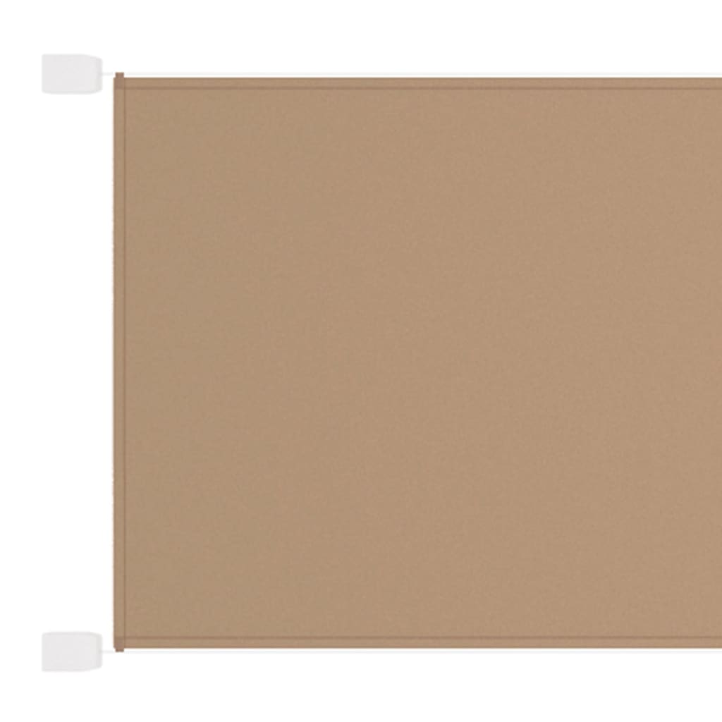 Vidaxl luifel vertical 60x360 cm oxford tissu taupe