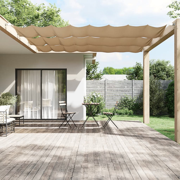 Vidaxl luifel vertical 60x360 cm oxford tissu taupe