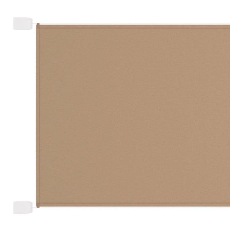 Vidaxl luifel vertical 60x420 cm oxford tissu taupe