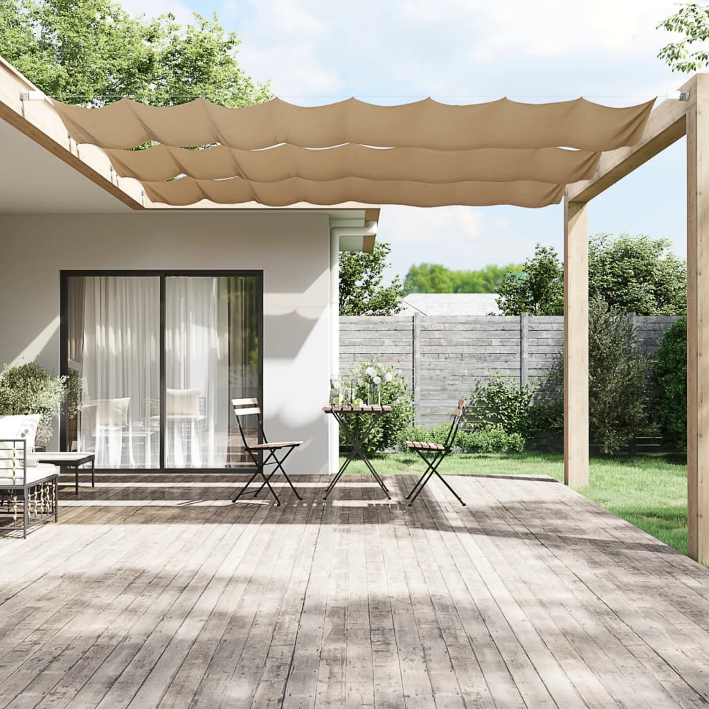 Vidaxl luifel vertical 60x600 cm oxford tissu taupe