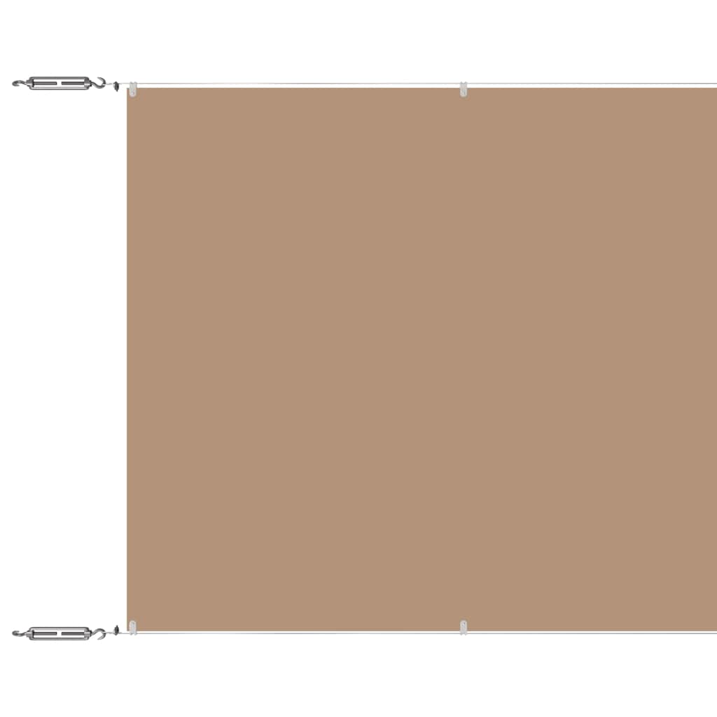 Vidaxl Luifel Vertical 60x1200 cm Oxford tissu taupe