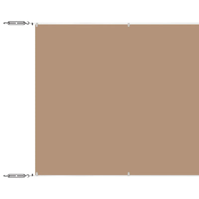 Vidaxl Luifel Vertical 60x1200 cm Oxford tissu taupe