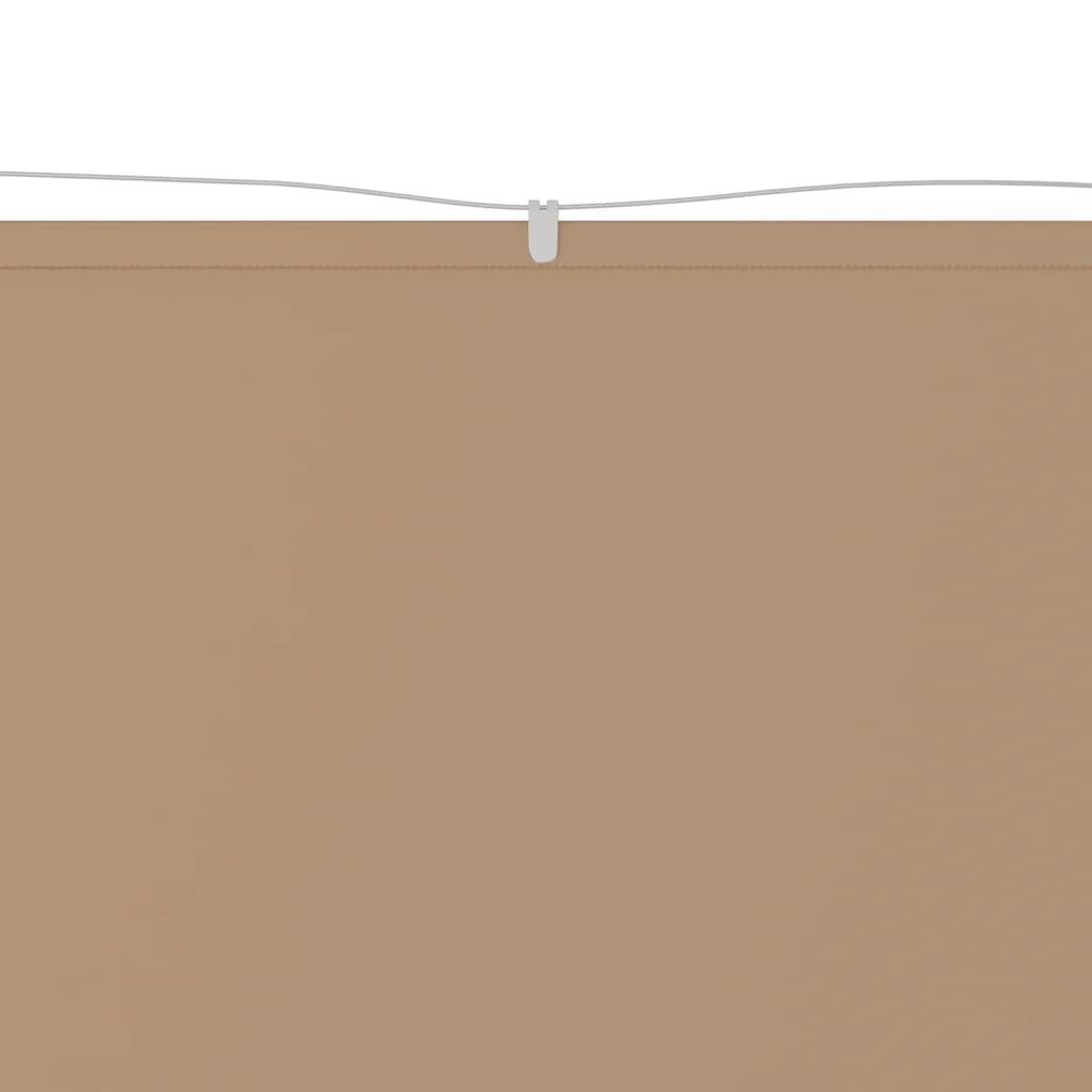 Vidaxl Luifel Vertical 60x1200 cm Oxford tissu taupe