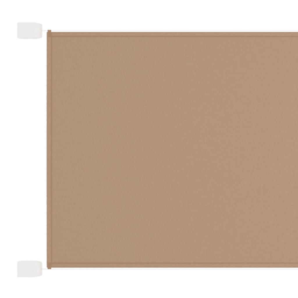 Vidaxl luifel vertical 100x420 cm oxford tissu taupe