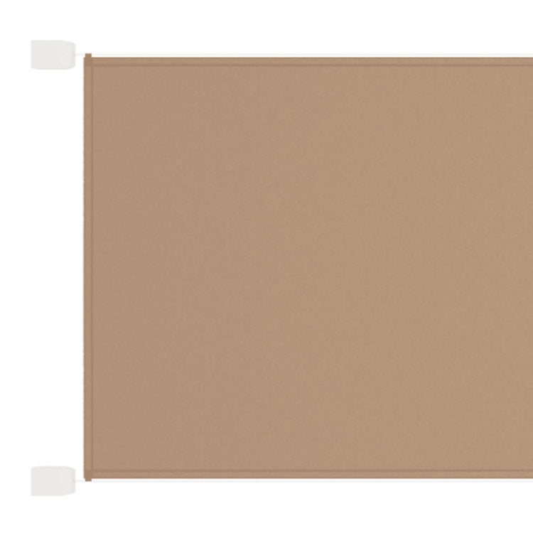 Vidaxl luifel vertical 100x420 cm oxford tissu taupe