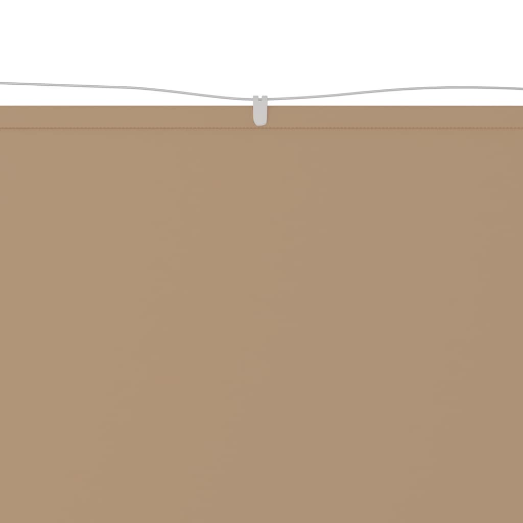 Vidaxl luifel vertical 100x420 cm oxford tissu taupe