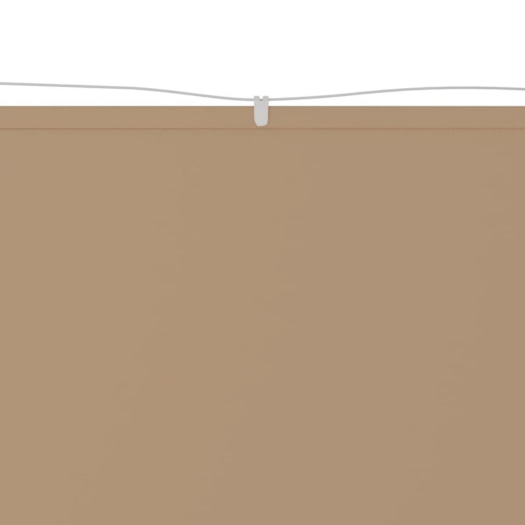Vidaxl luifel vertical 100x420 cm oxford tissu taupe