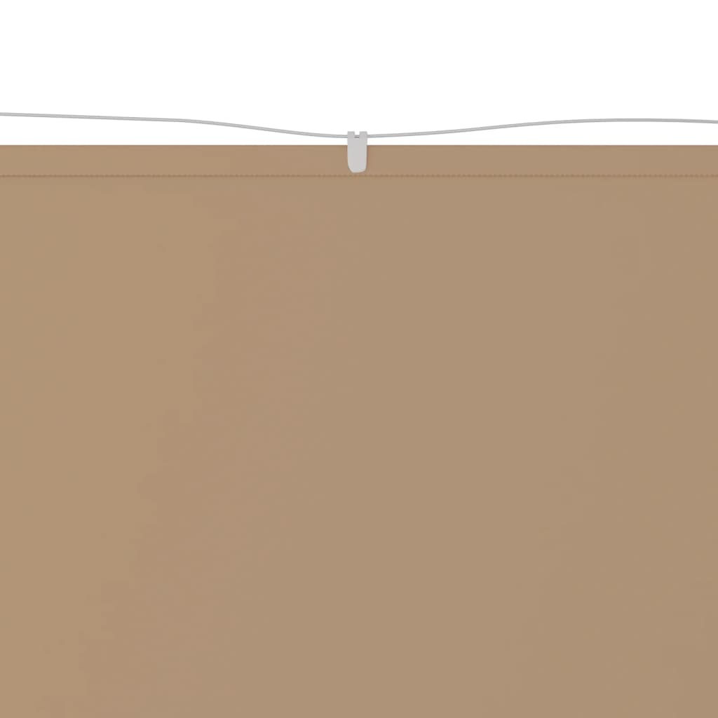 Vidaxl Luifel Vertical 100x600 cm Oxford tissu taupe