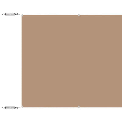 Vidaxl Luifel Vertical 100x100 cm Oxford tissu taupe