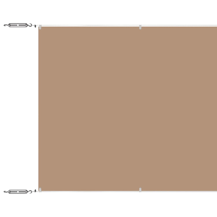 Vidaxl Luifel Vertical 100x100 cm Oxford tissu taupe