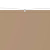 Vidaxl Luifel Vertical 100x100 cm Oxford tissu taupe