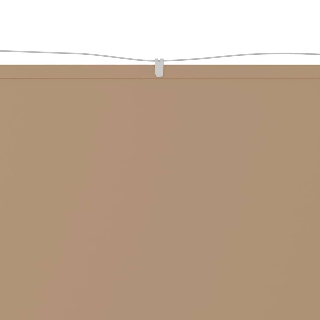 Vidaxl Luifel Vertical 100x100 cm Oxford tissu taupe