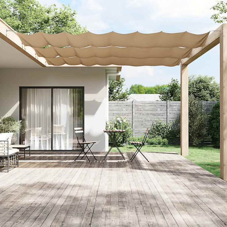 Vidaxl Luifel Vertical 100x100 cm Oxford tissu taupe