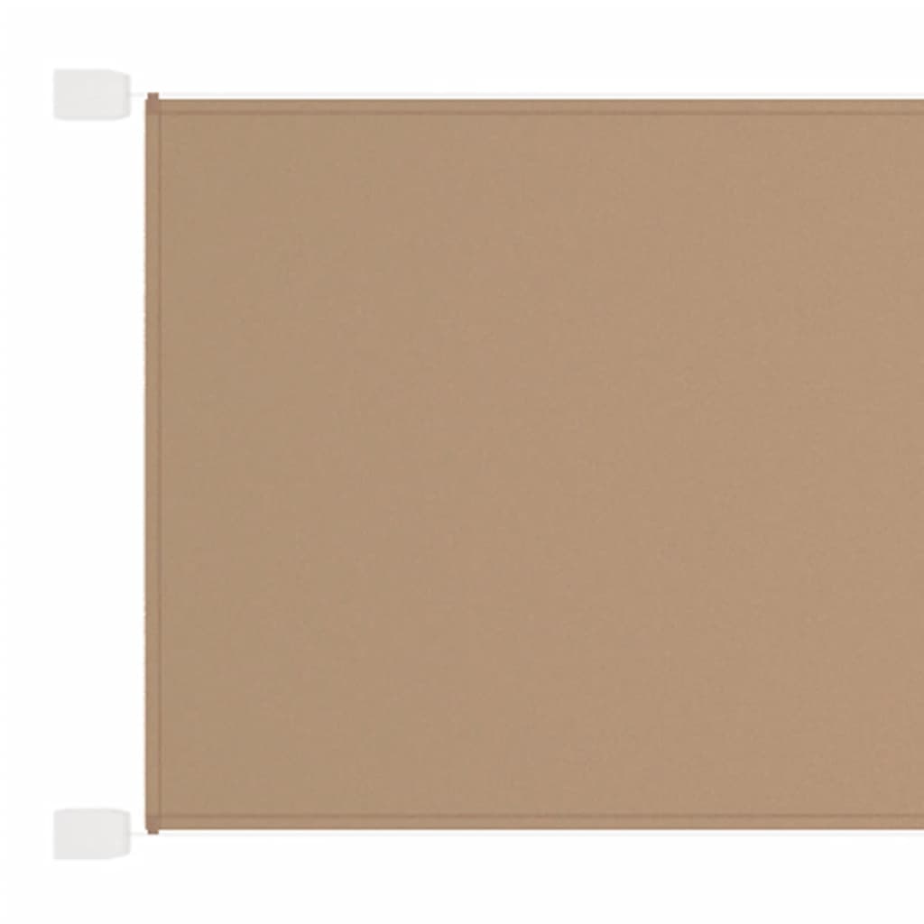 Vidaxl Luifel Vertical 140x360 cm Oxford tissu taupe